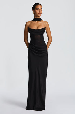 Liora Maxi Dress - Black Ryvelle