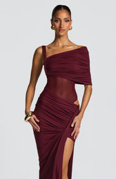 Lisette Bodysuit - Cherry Lacquer Ryvelle