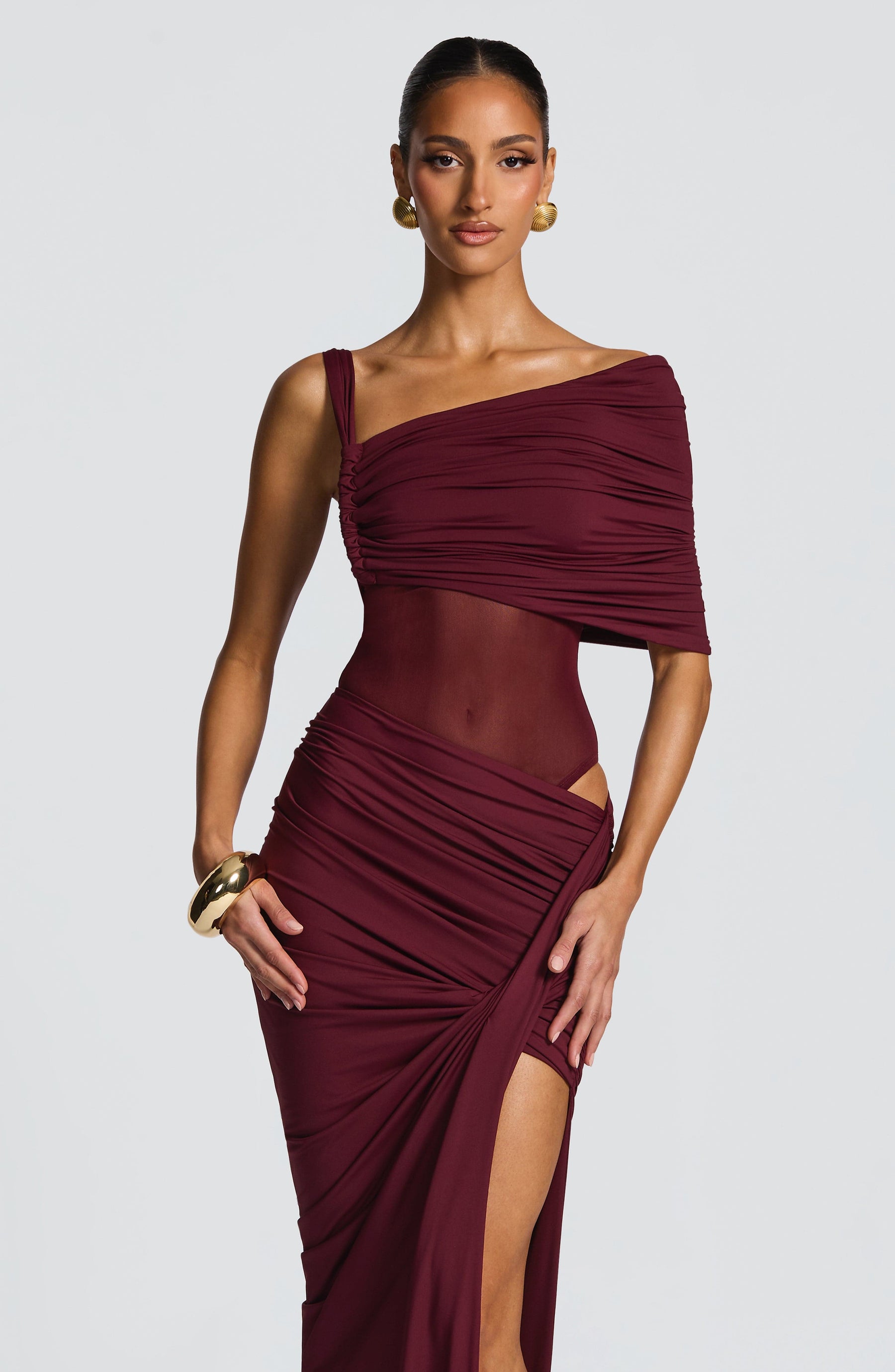 Lisette Bodysuit - Cherry Lacquer Ryvelle