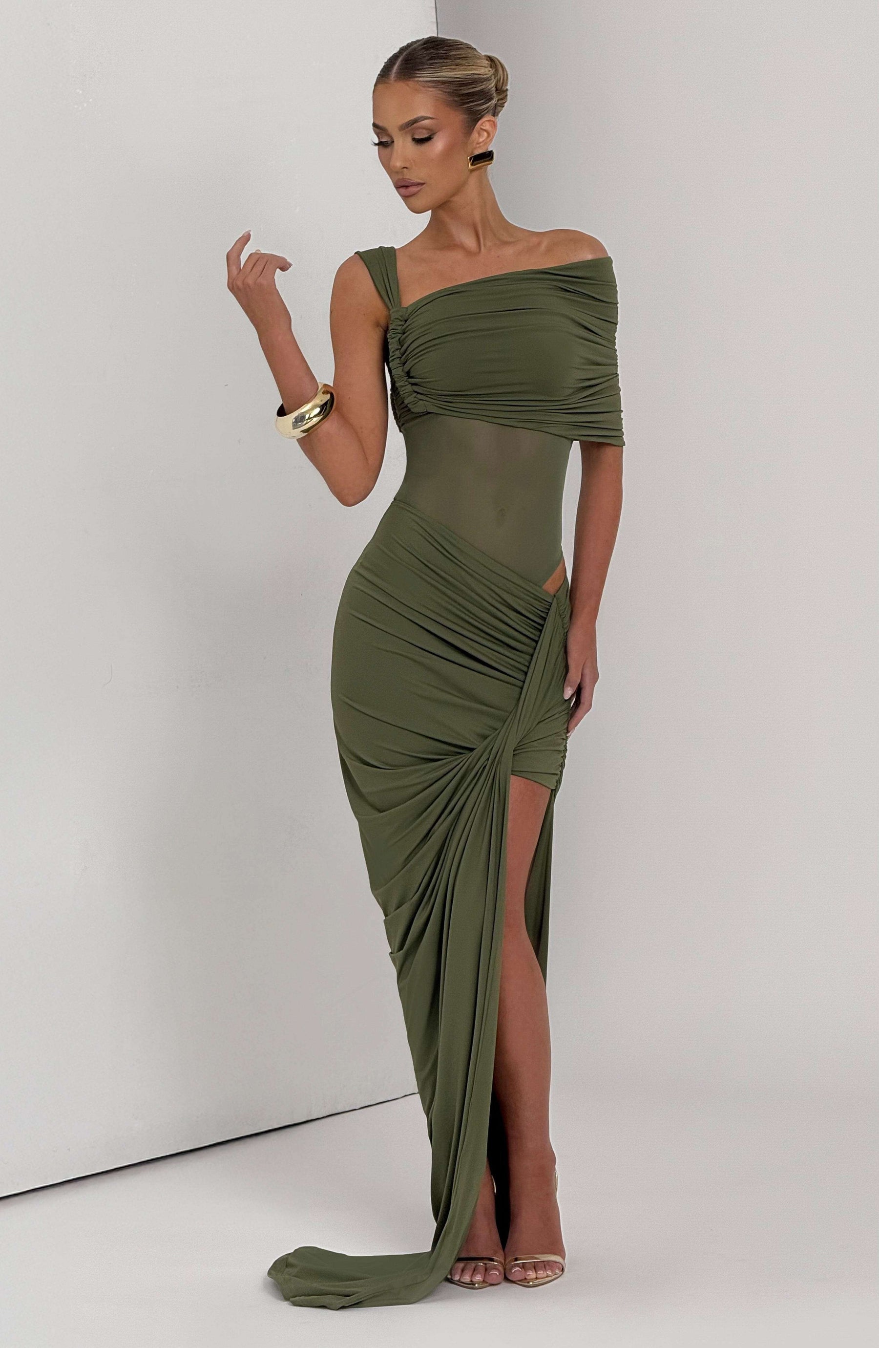 Lisette Bodysuit - Khaki Ryvelle