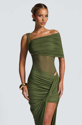 Lisette Bodysuit - Khaki Ryvelle