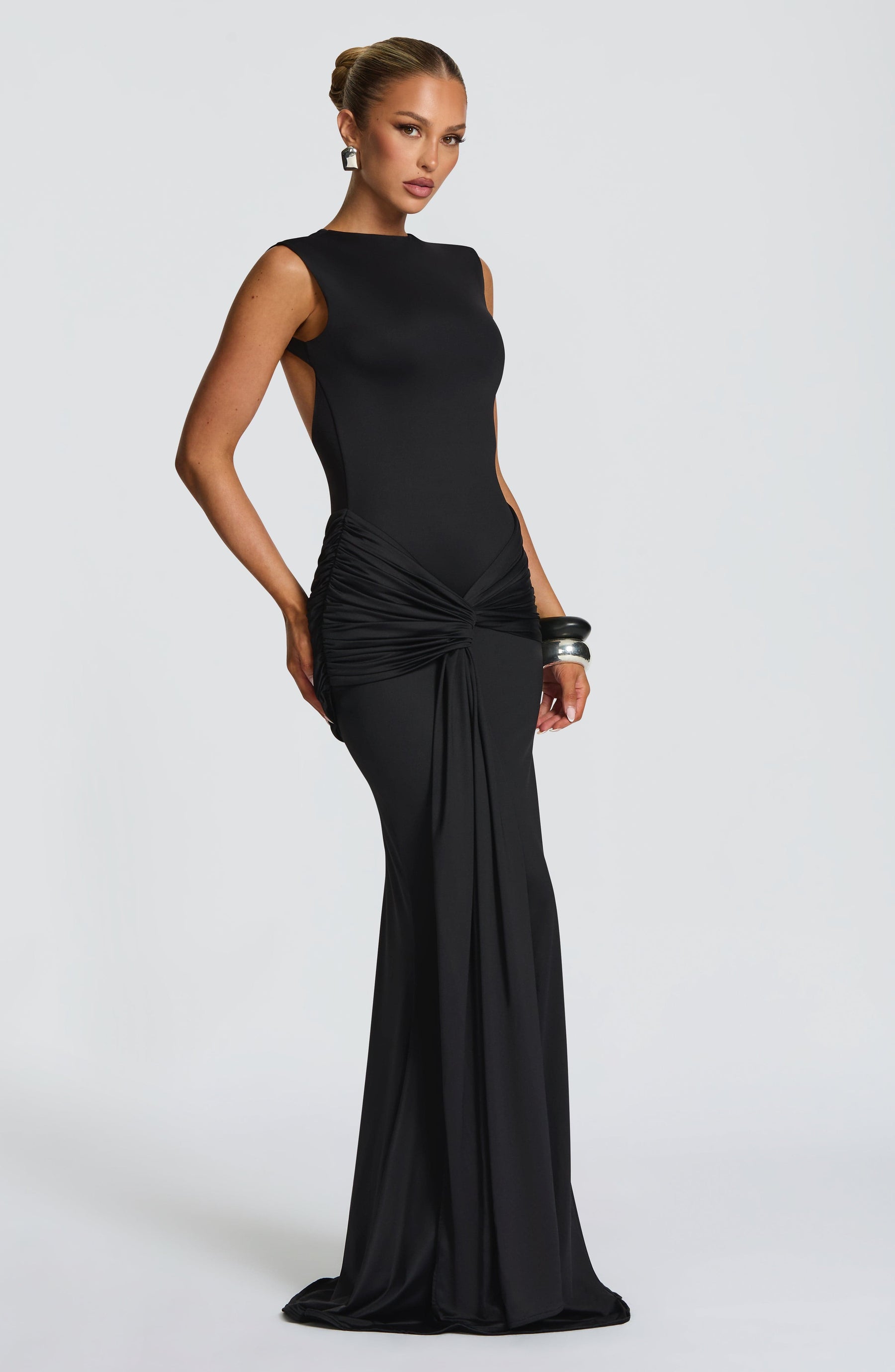 Robe longue Lorenza - Noir