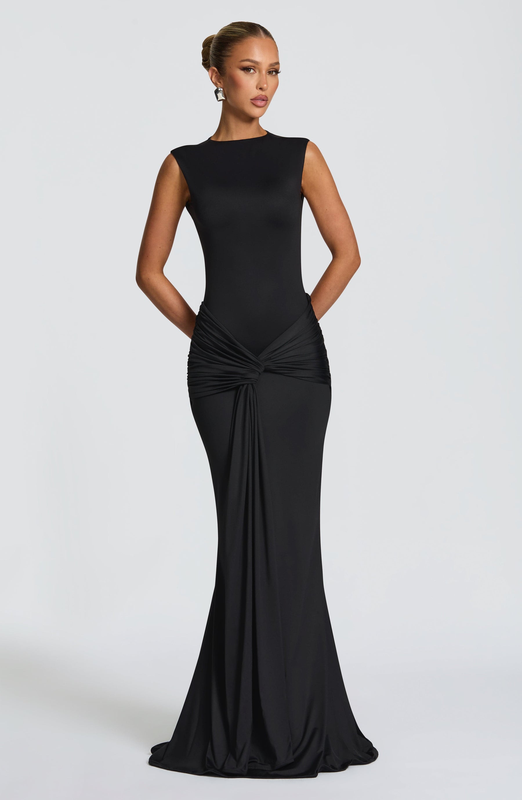 Robe longue Lorenza - Noir