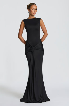 Robe longue Lorenza - Noir
