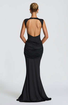 Robe longue Lorenza - Noir