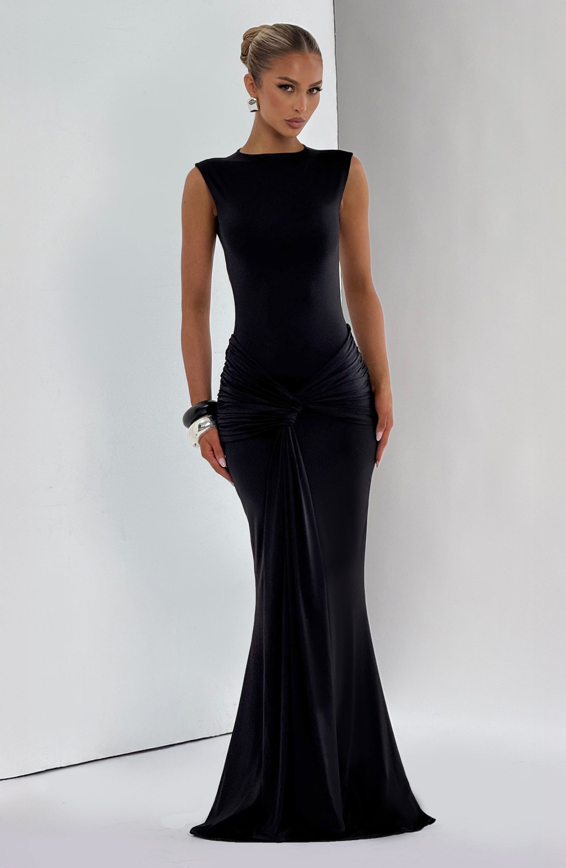 Robe longue Lorenza - Noir