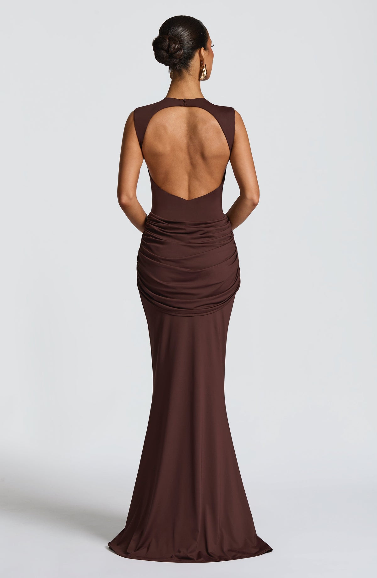 Lorenza Maxi Dress - Plum Brown Ryvelle