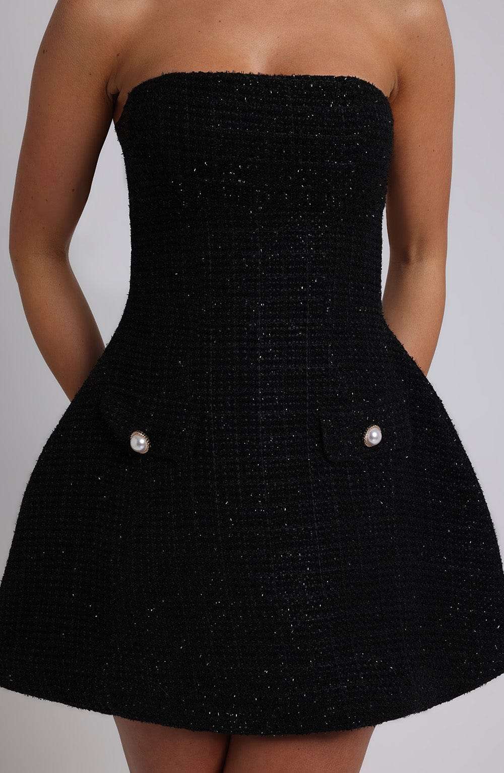 Lottie Mini Dress - Black Ryvelle