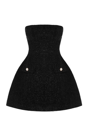 Lottie Mini Dress - Black Ryvelle