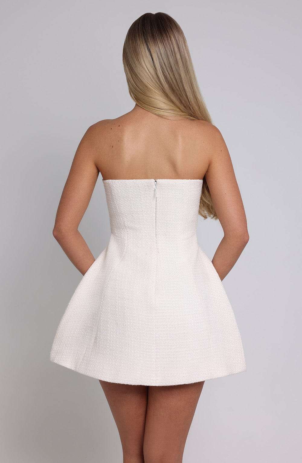 Lottie Mini Dress - Ivory Ryvelle