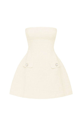 Lottie Mini Dress - Ivory Ryvelle