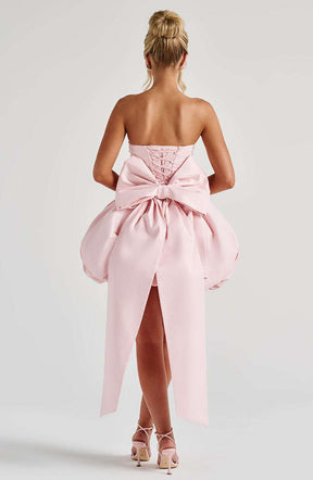 Lotus Mini Dress - Blush Ryvelle