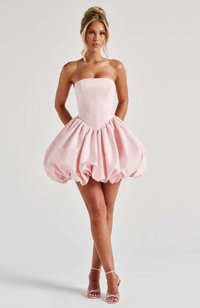 Lotus Mini Dress - Blush Ryvelle