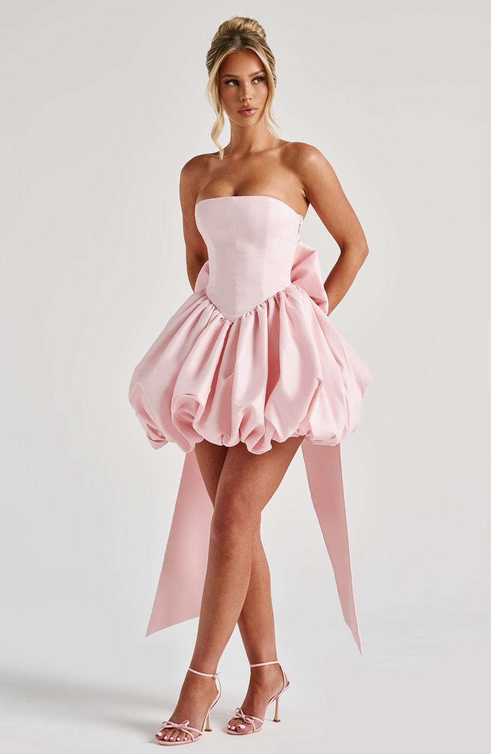 Lotus Mini Dress - Blush Ryvelle
