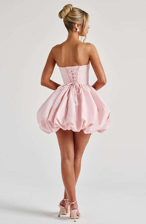 Lotus Mini Dress - Blush Ryvelle