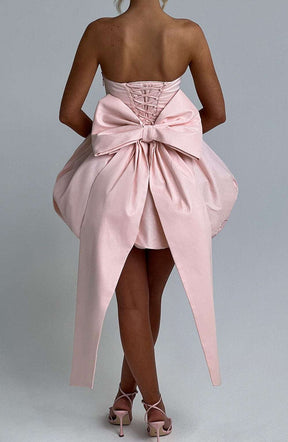 Lotus Mini Dress - Blush Ryvelle