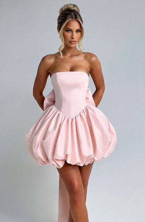 Lotus Mini Dress - Blush Ryvelle