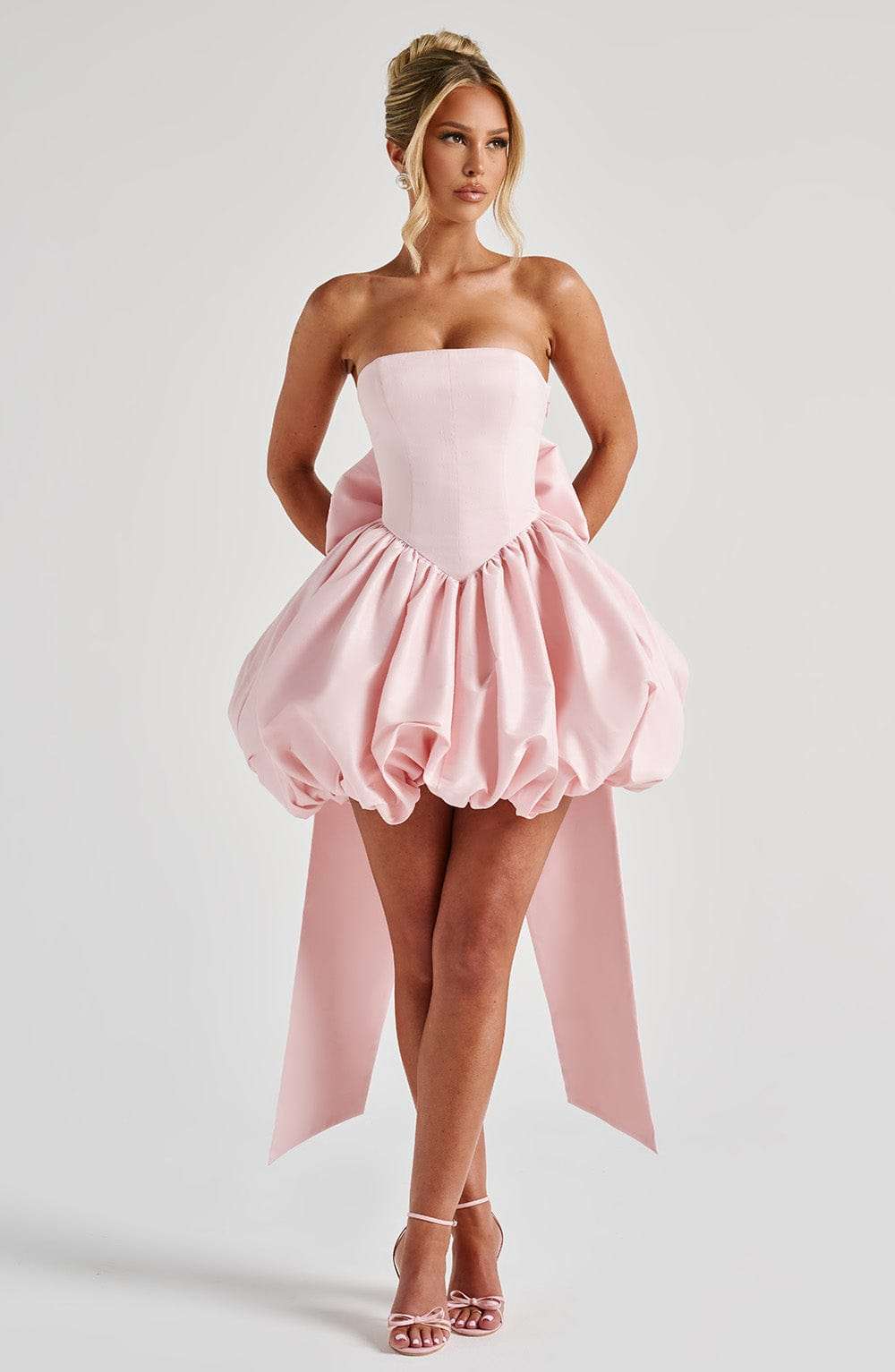 Lotus Mini Dress - Blush Ryvelle