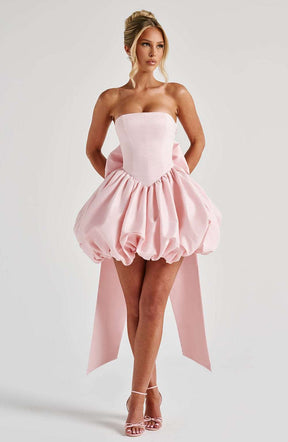 Lotus Mini Dress - Blush Ryvelle