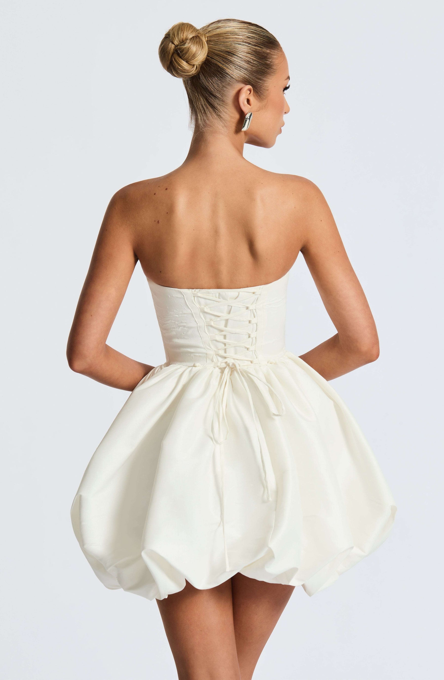 Lotus Mini Dress - Ivory Ryvelle