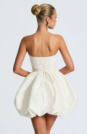 Lotus Mini Dress - Ivory Ryvelle