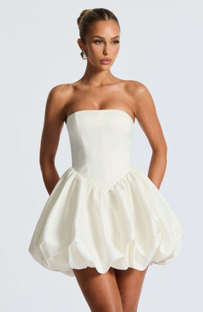 Lotus Mini Dress - Ivory Ryvelle