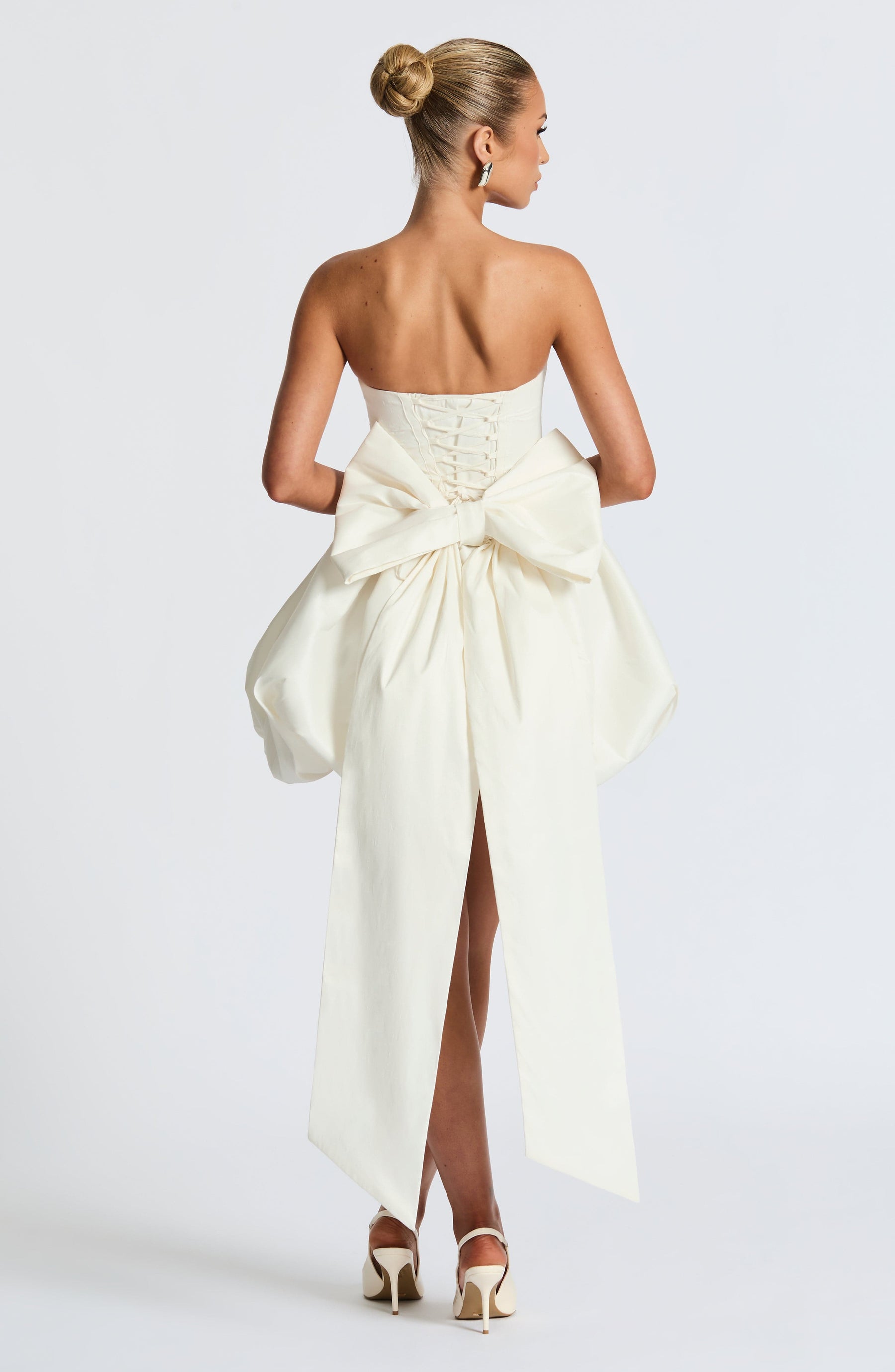 Lotus Mini Dress - Ivory Ryvelle