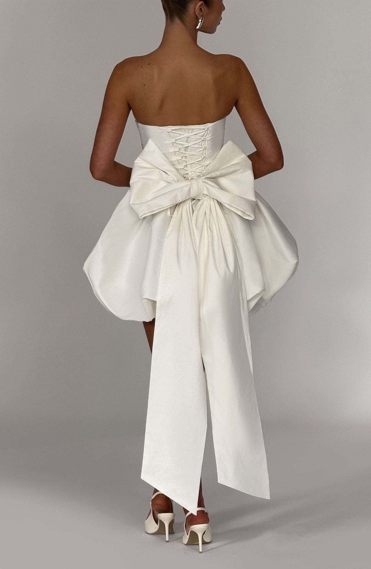 Lotus Mini Dress - Ivory Ryvelle