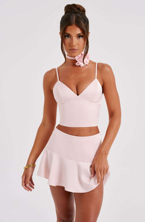 Louisa Mini Skirt - Blush Ryvelle