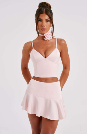 Louisa Mini Skirt - Blush Ryvelle