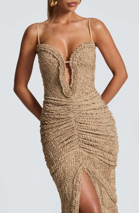 Lysandra Maxi Dress - Beige Ryvelle