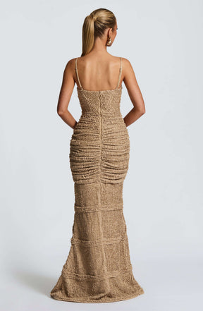 Lysandra Maxi Dress - Beige Ryvelle