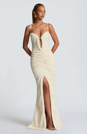 Lysandra Maxi Dress - Ivory Ryvelle