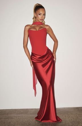 Maggie Maxi Dress - Red Ryvelle