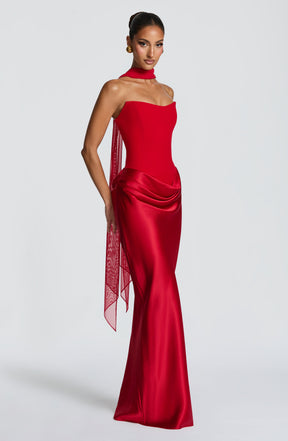 Maggie Maxi Dress - Red Ryvelle