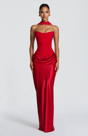 Maggie Maxi Dress - Red Ryvelle