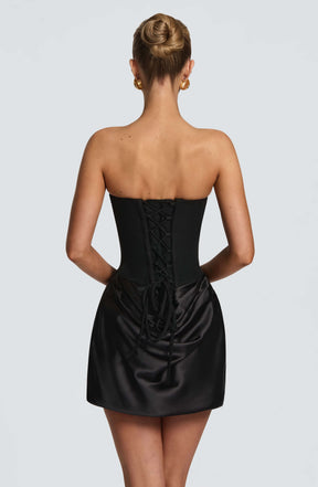 Maggie Mini Dress - Black Ryvelle