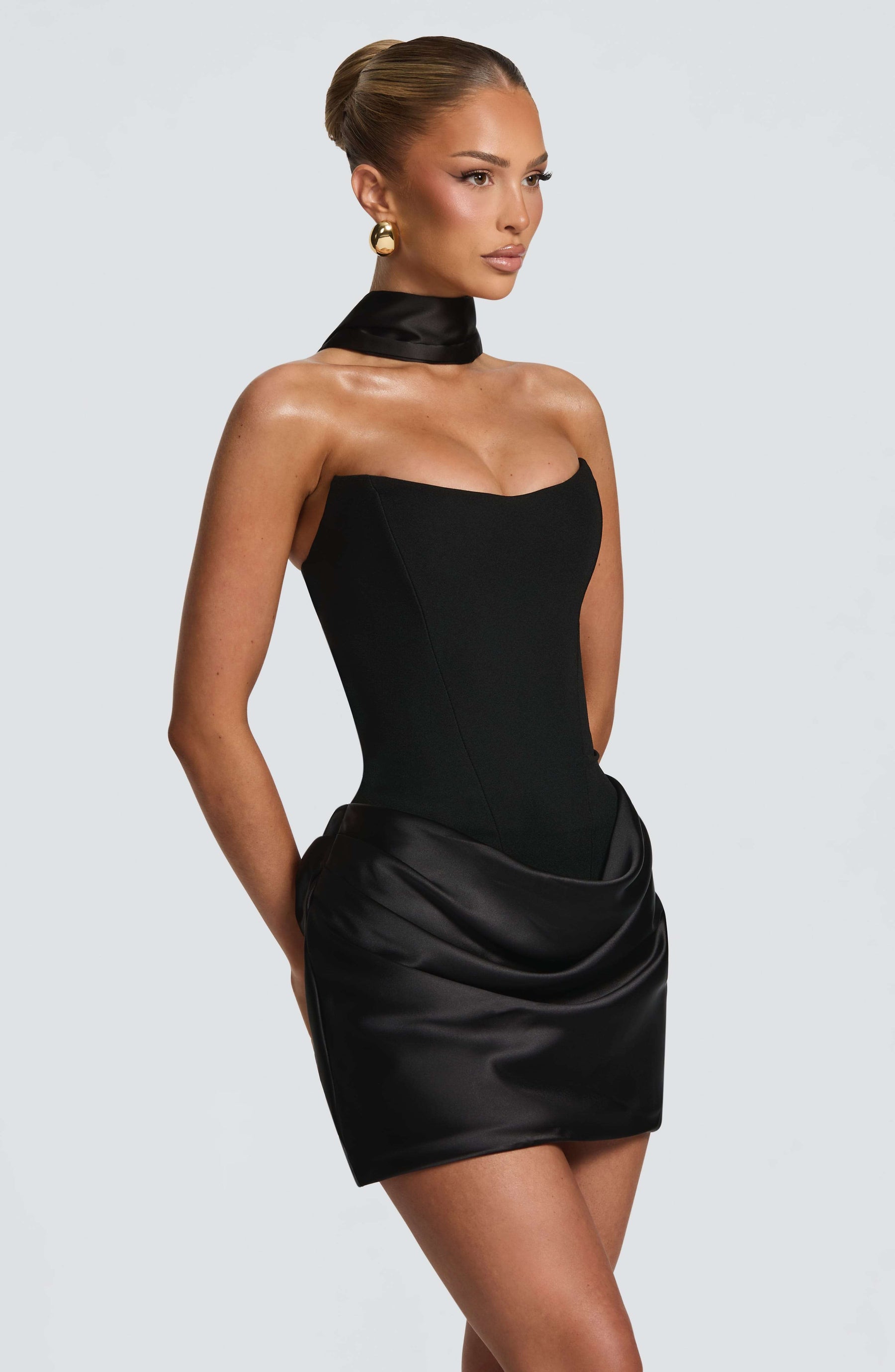 Maggie Mini Dress - Black Ryvelle