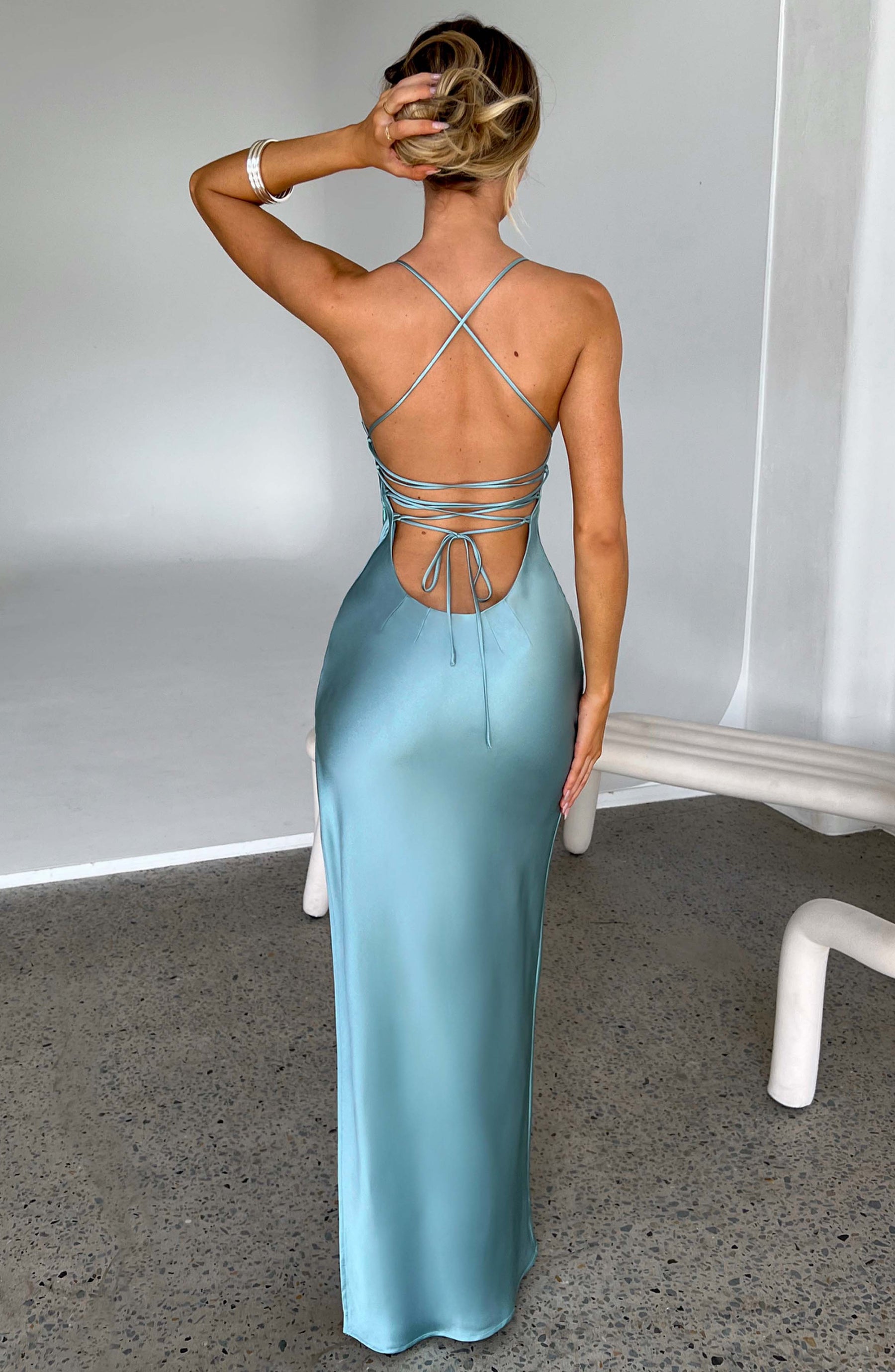 Makalita Maxi Dress - Turquoise Ryvelle