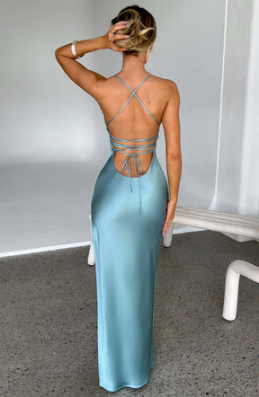 Makalita Maxi Dress - Turquoise Ryvelle