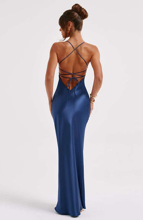 Malika Maxi Dress - Navy Ryvelle