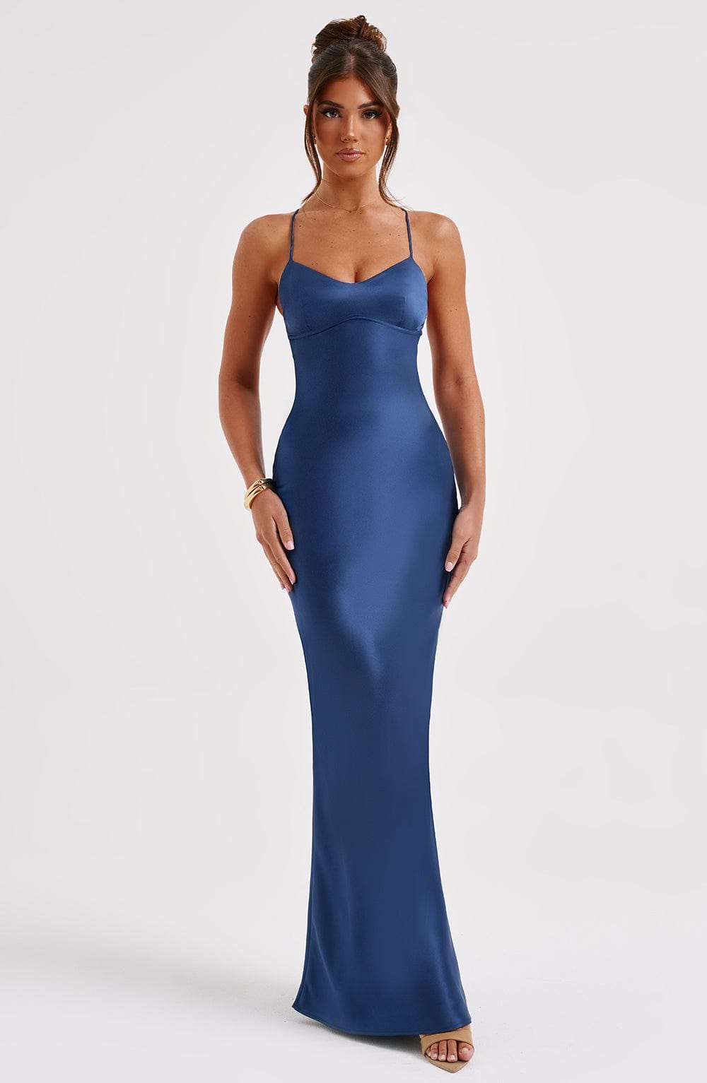 Malika Maxi Dress - Navy Ryvelle