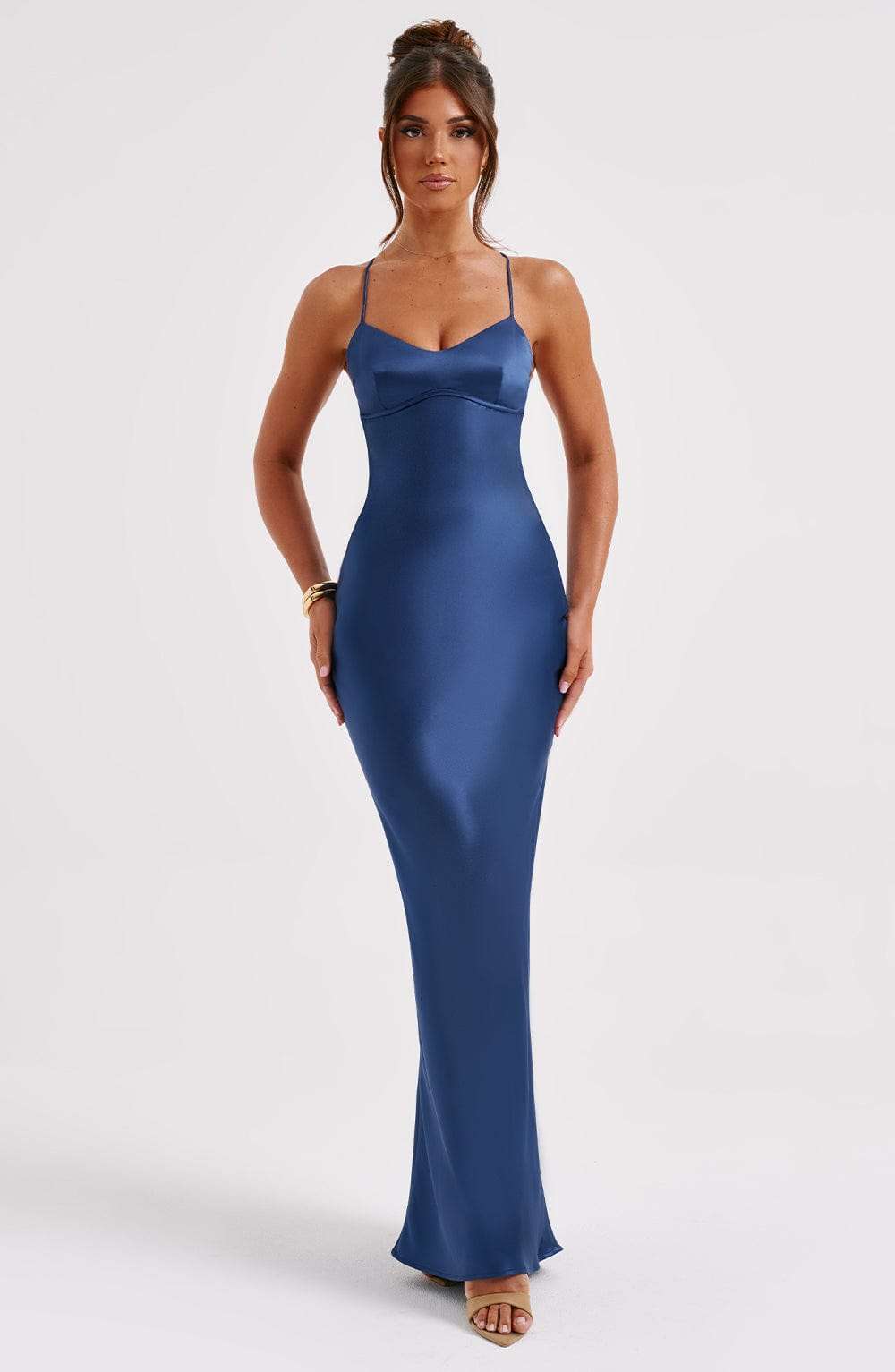 Malika Maxi Dress - Navy Ryvelle