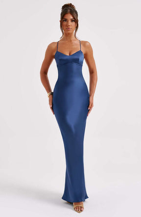 Malika Maxi Dress - Navy Ryvelle