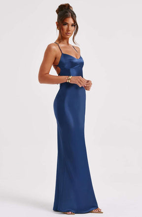 Malika Maxi Dress - Navy Ryvelle