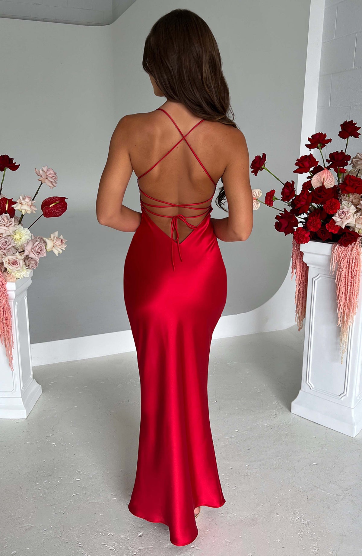 Malika Maxi Dress - Red Ryvelle