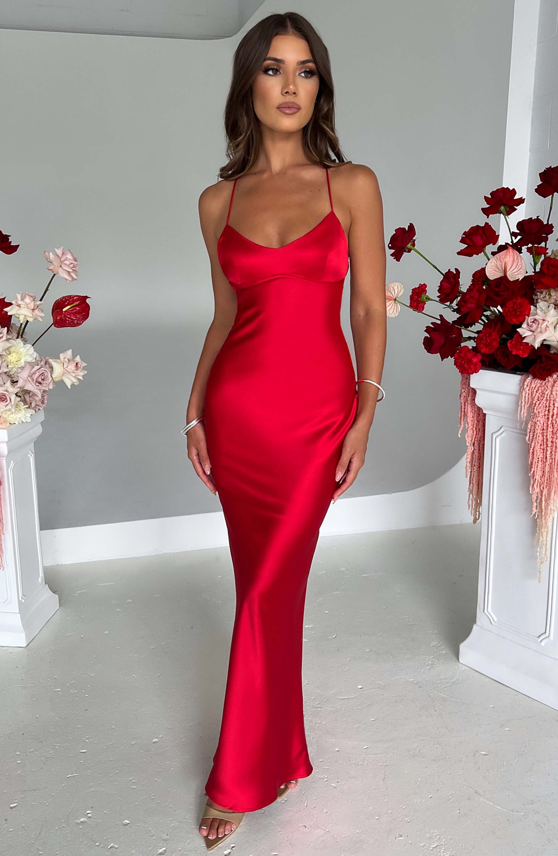 Malika Maxi Dress - Red Ryvelle