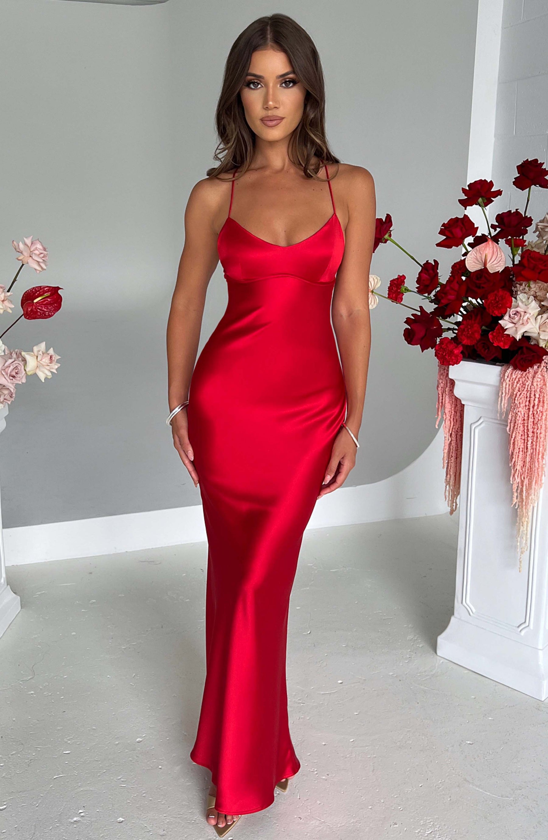 Malika Maxi Dress - Red Ryvelle