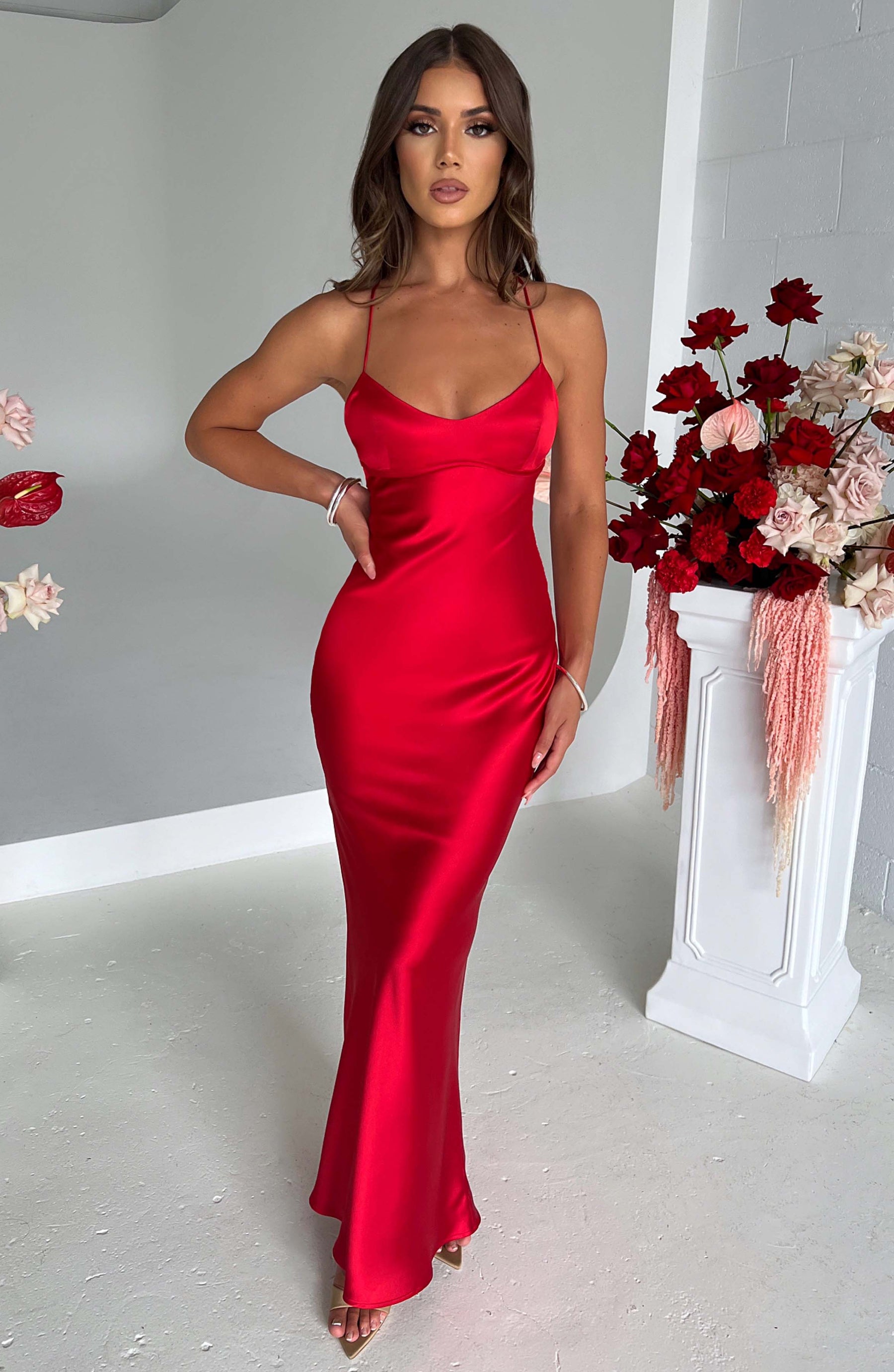 Malika Maxi Dress - Red Ryvelle