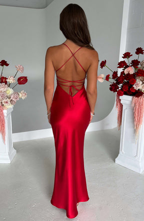 Malika Maxi Dress - Red Ryvelle